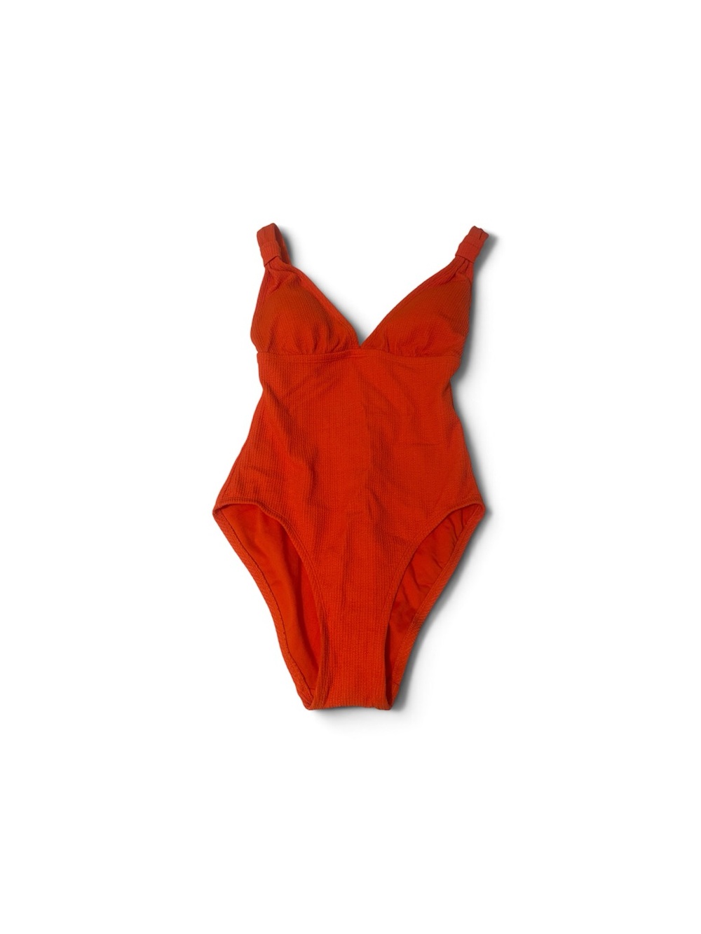 Shade & Shore Red-Orange One-Piece Swimsuit